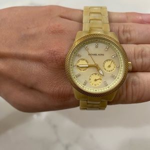 Michael Kors cream/gold women’s watch